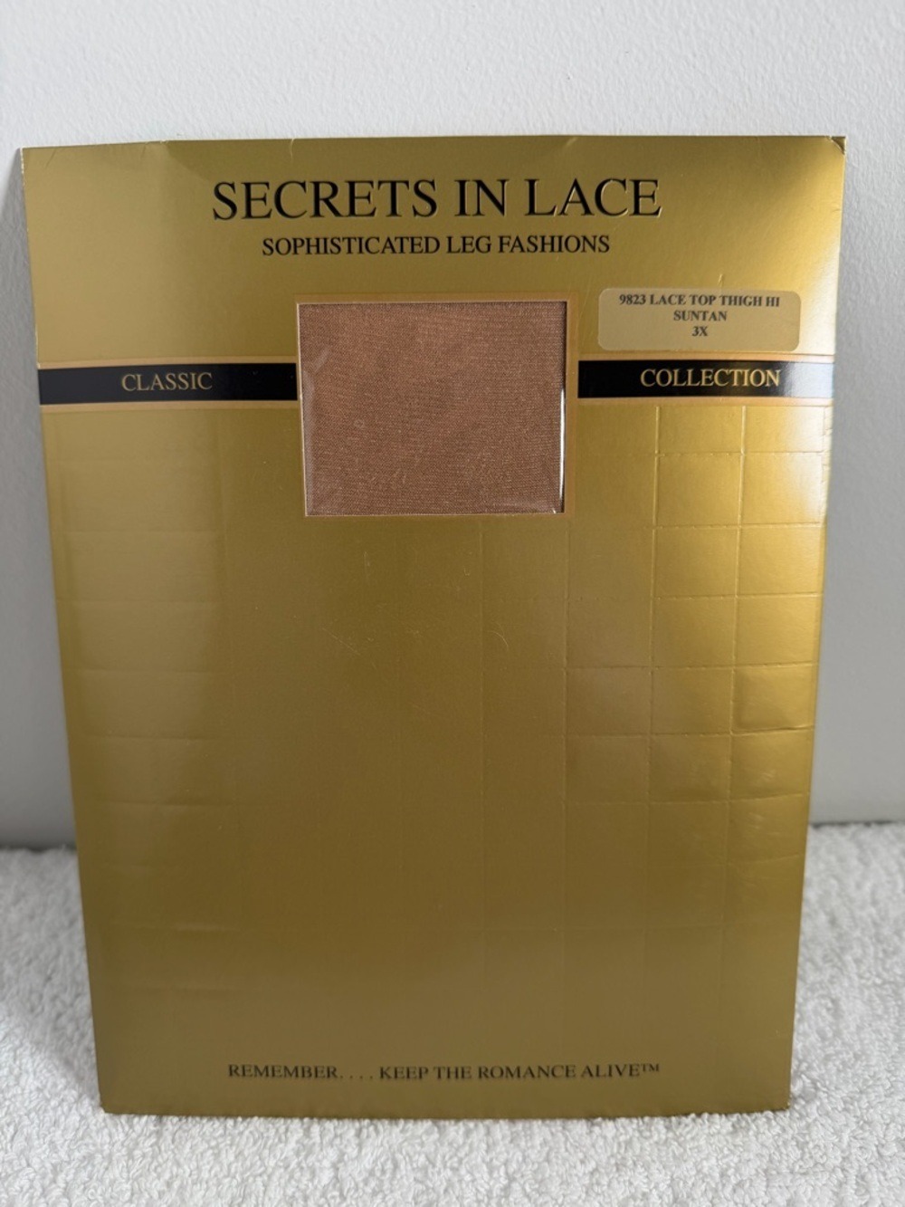 Secrets in Lace Sun Tan Thigh Highs - Classic Collection 3x